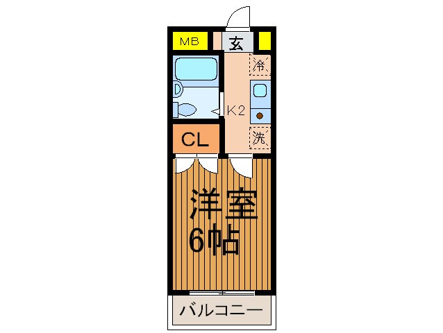 ＭＳハイツの物件間取画像