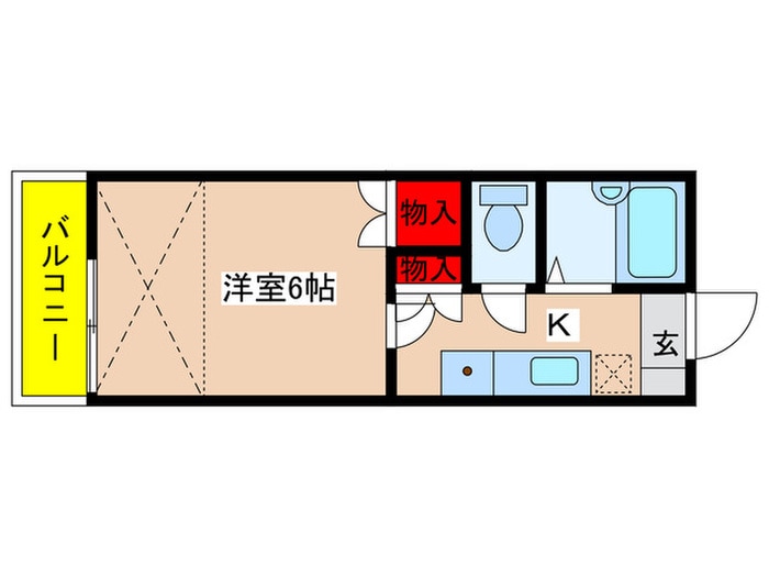 オーケーハイム栗谷の物件間取画像