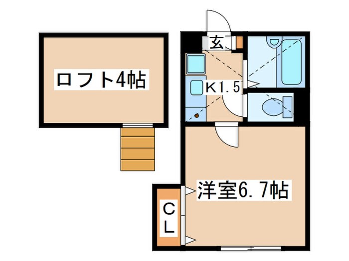 アザレ読売ランドＡ棟の物件間取画像