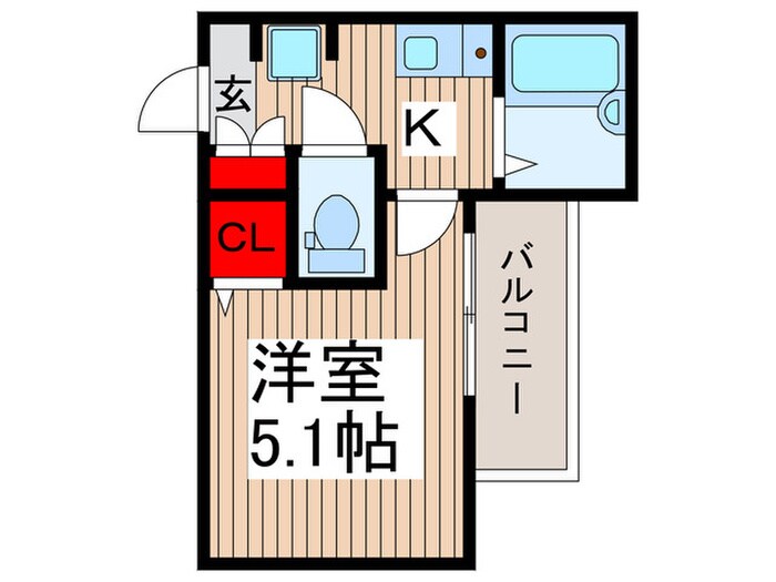 MELDIA北与野の物件間取画像