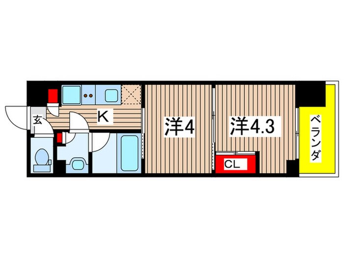 ｶﾞｰﾗ･ｱｳﾞｪﾆｭｰ東大島(803)の物件間取画像