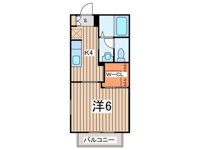 ウハラハイツＣの物件間取画像