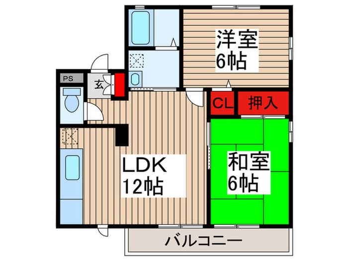 シティハイムパティオの物件間取画像