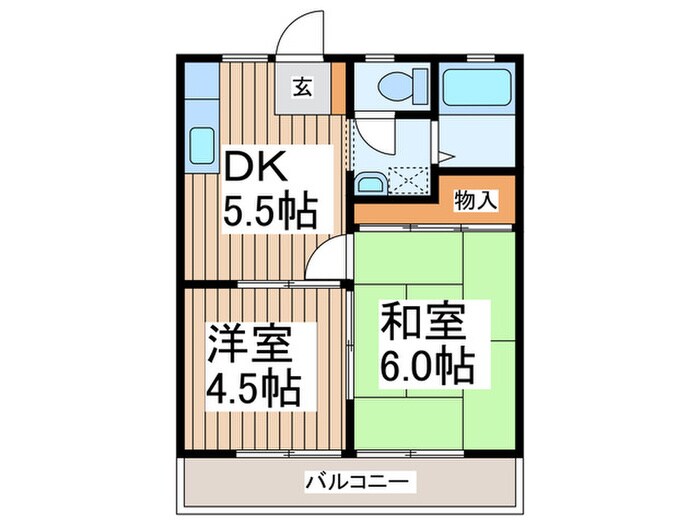 エクセレントⅠの物件間取画像