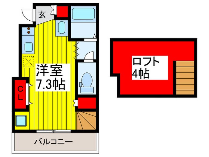 Soleil芝高木の物件間取画像