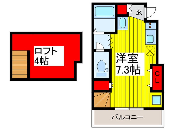 Soleil芝高木の物件間取画像