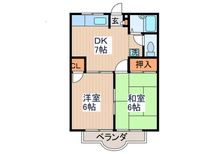 アゼリア東大和の物件間取画像