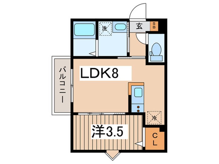 クレスト大和東の物件間取画像