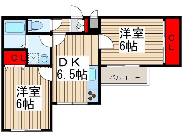 リバ－サイドマンションの物件間取画像