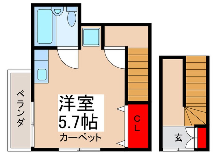 ウッディコーポ東六月町の物件間取画像