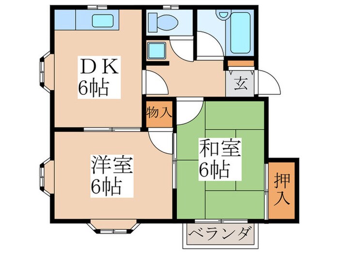 オレンジコートの物件間取画像