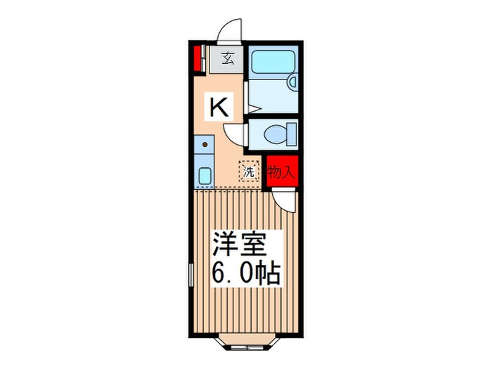 ＹＵＫＩハイツの物件間取画像