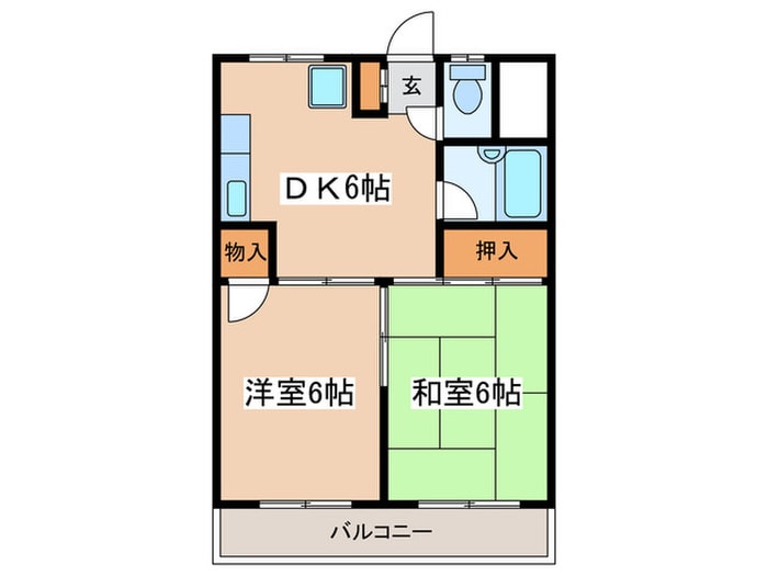 ウィリアムヒルズ本厚木の物件間取画像