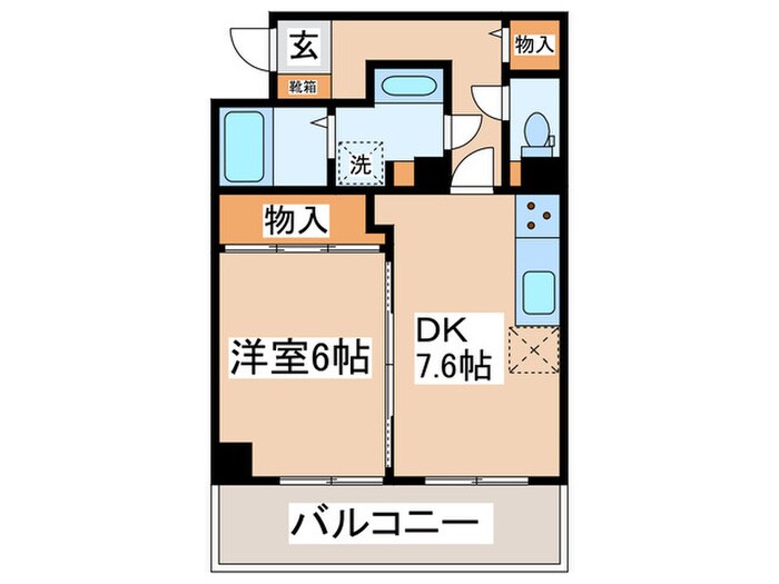 コスモフォーラム多摩1号棟(111)の物件間取画像