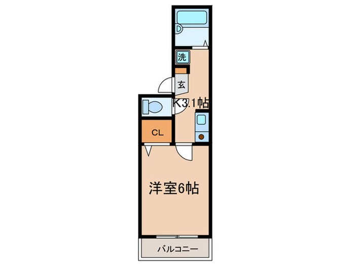 メゾンブランドールの物件間取画像