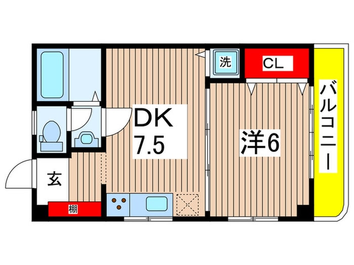 エルマンション２の物件間取画像