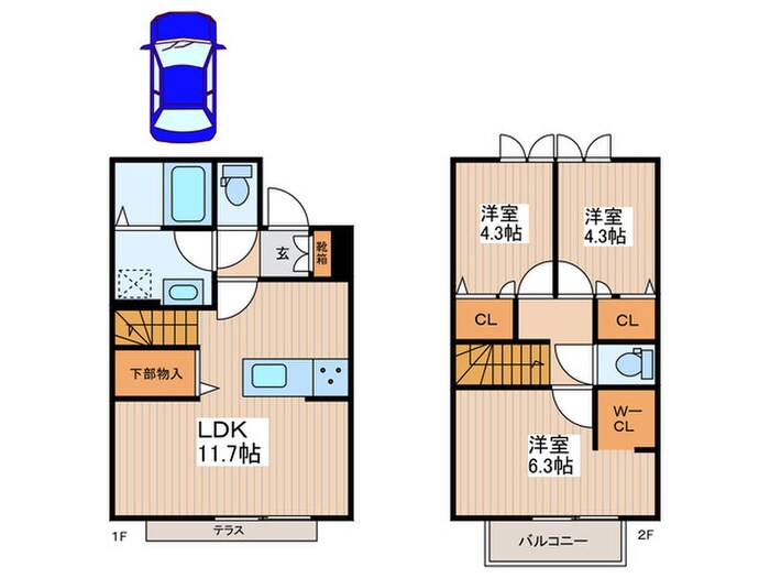 ベルデュール井の頭の物件間取画像