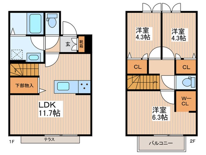 ベルデュール井の頭の物件間取画像