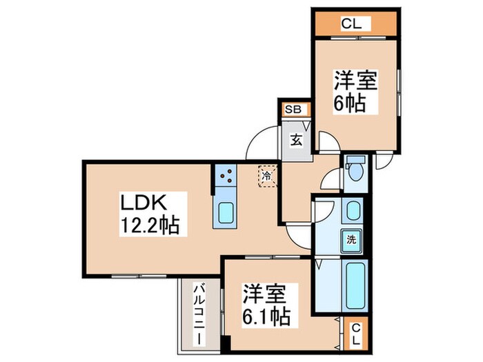 FLAT RIVERの物件間取画像