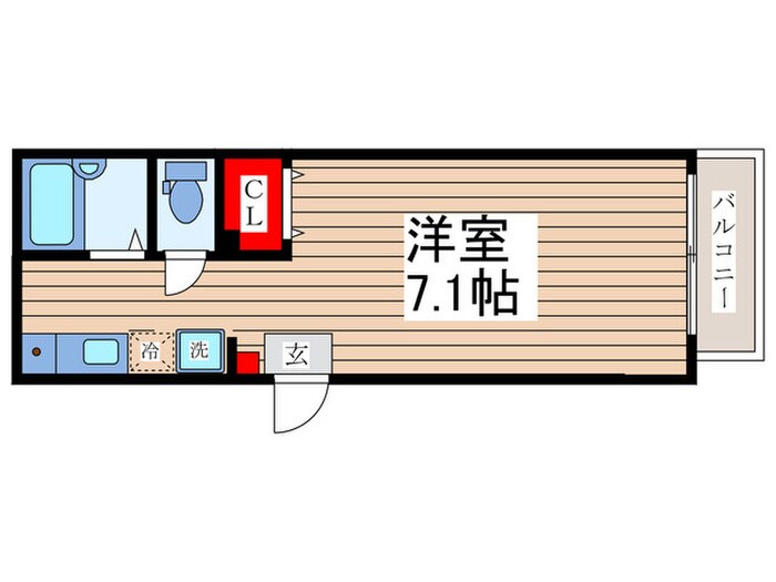 カルミア一之江の物件間取画像