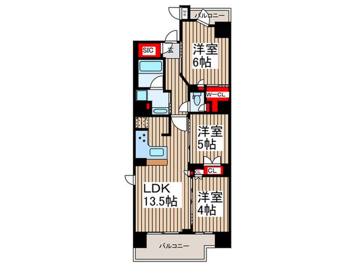 クレストコート錦糸町の物件間取画像