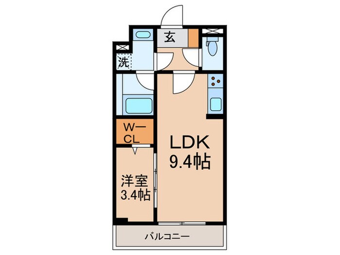 コンフォール千鳥の物件間取画像