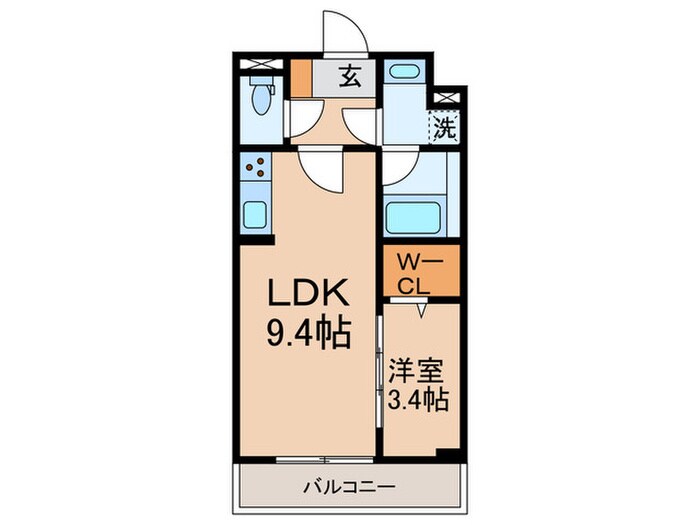 コンフォール千鳥の物件間取画像