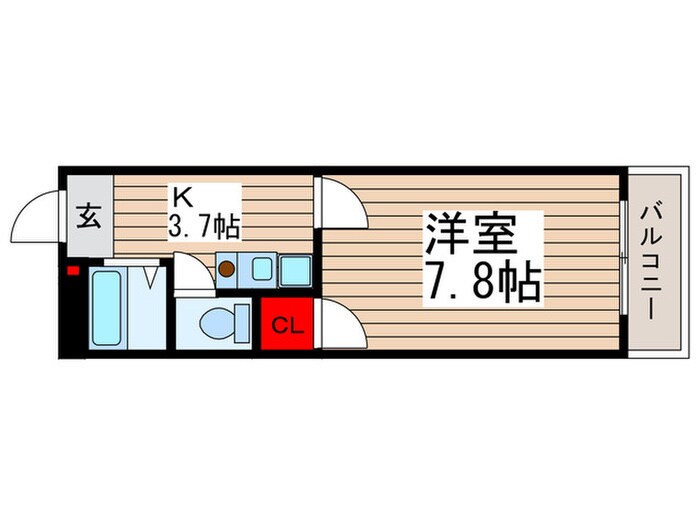 ヤツキマンションの物件間取画像