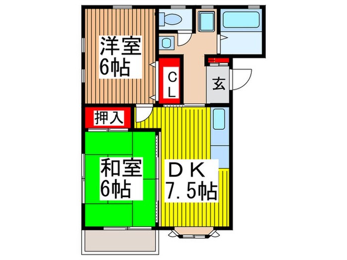 ＰＩＮＥ  ＭＡＮＳＩ０Ｎの物件間取画像
