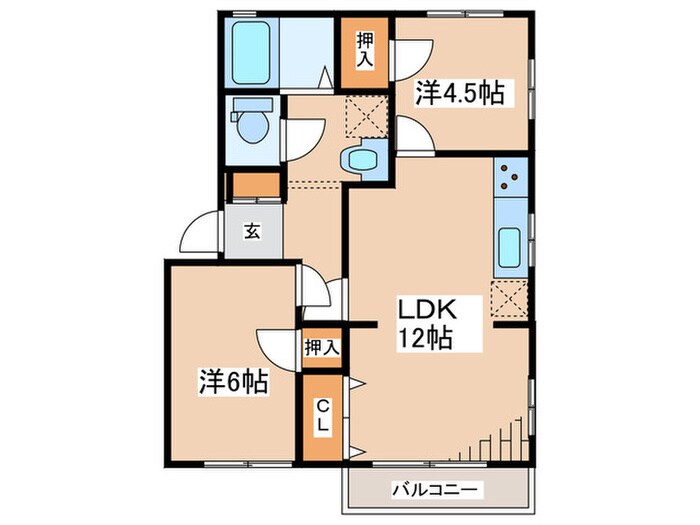 コ－ポラス小川の物件間取画像