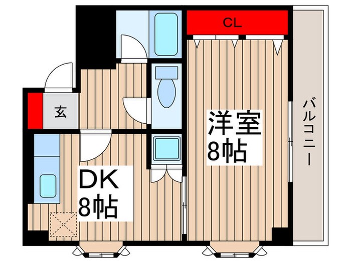 ヴィラタツミの物件間取画像