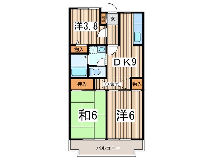 エミネンス山手台の物件間取画像