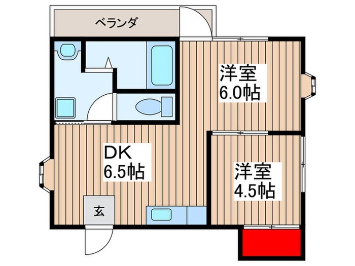 第二塚越フラットの物件間取画像