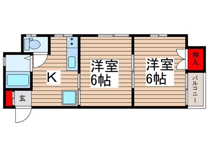 鳥海ビルの物件間取画像