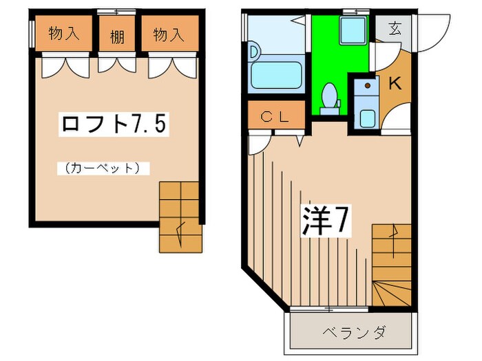 グリ－ンヒルズの物件間取画像