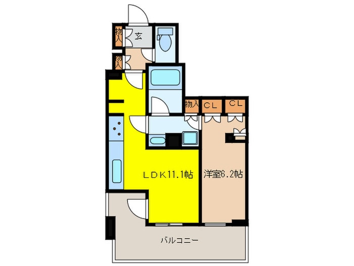 ﾊﾟｰｸｱｸｼｽ滝野川ﾗ ﾌﾞﾘｰｽﾞの物件間取画像