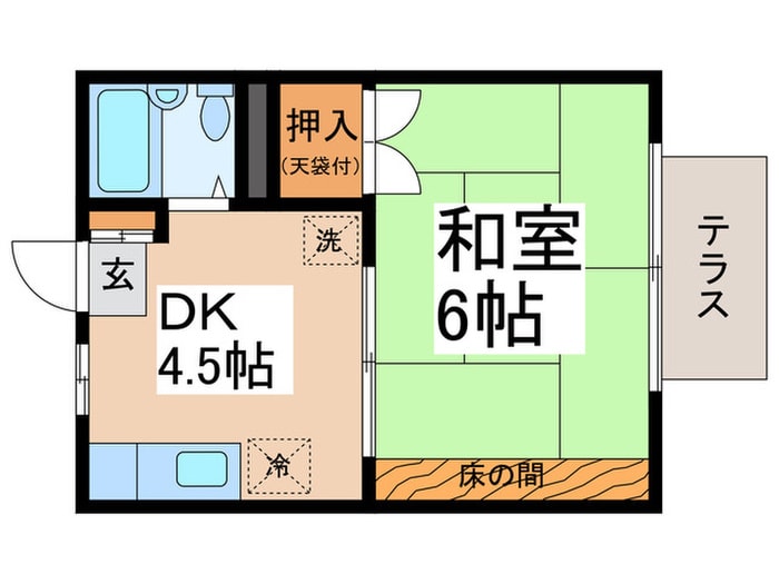 ｴｽﾃ-ﾄﾋﾟｱ山崎の物件間取画像