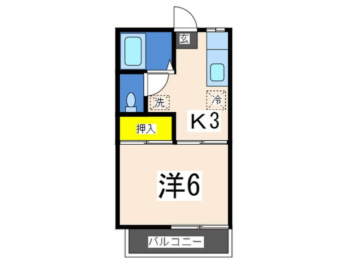 カトレアハイツの物件間取画像