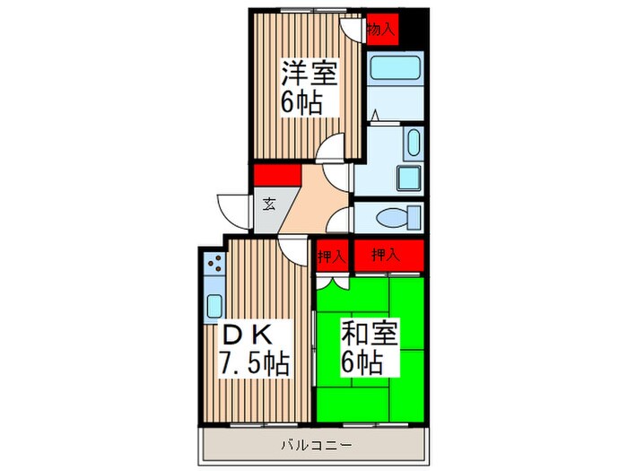 ア－デルミ－ツの物件間取画像