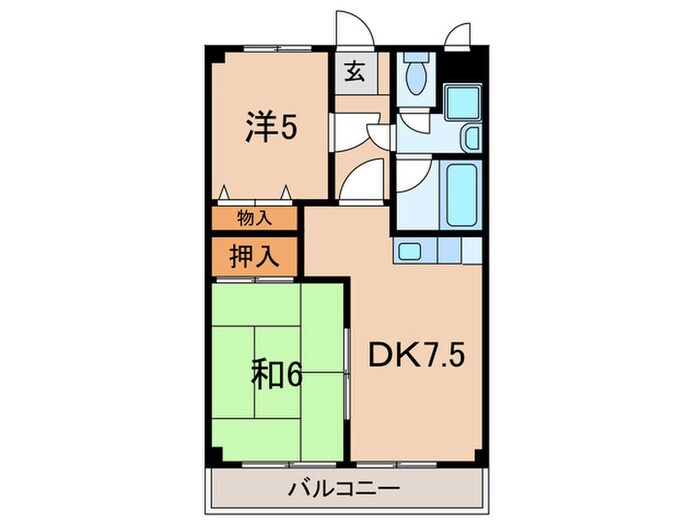 カーサ・ベルデの物件間取画像