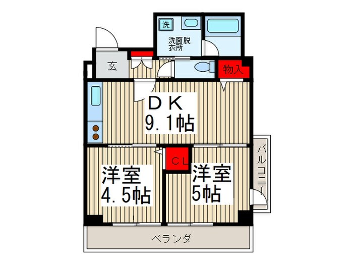 オ－ベルジュ並木の物件間取画像