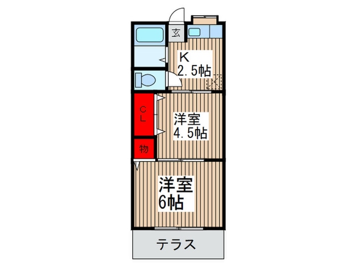 第５丸三マンションの物件間取画像