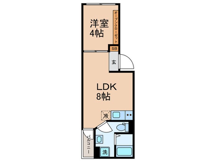 ラ キューブ新宿の物件間取画像