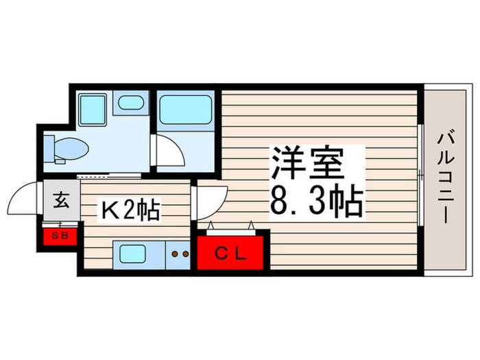 カモミール一之江の物件間取画像