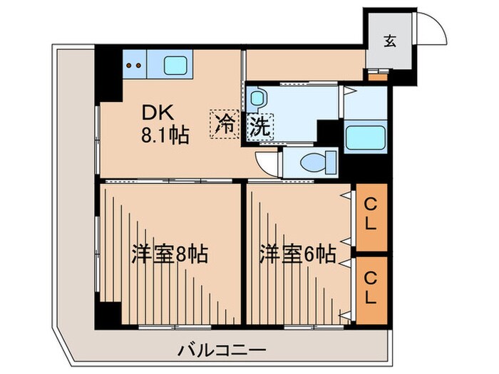 ウイングピア美園の物件間取画像