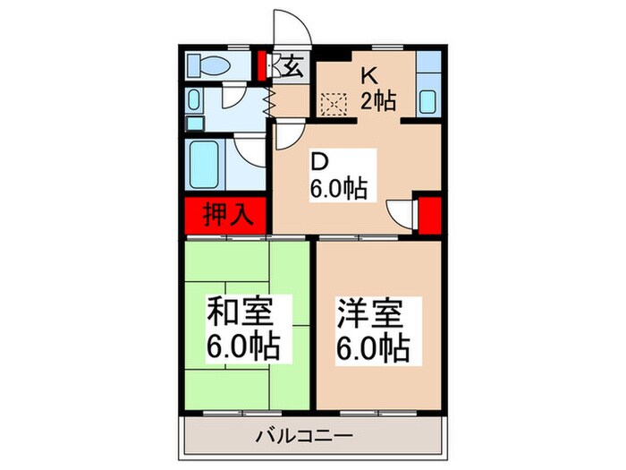 チェリ－ブラッサムの物件間取画像