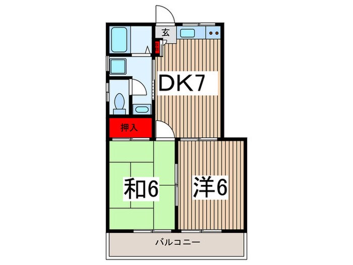 ロックシャインハイツの物件間取画像