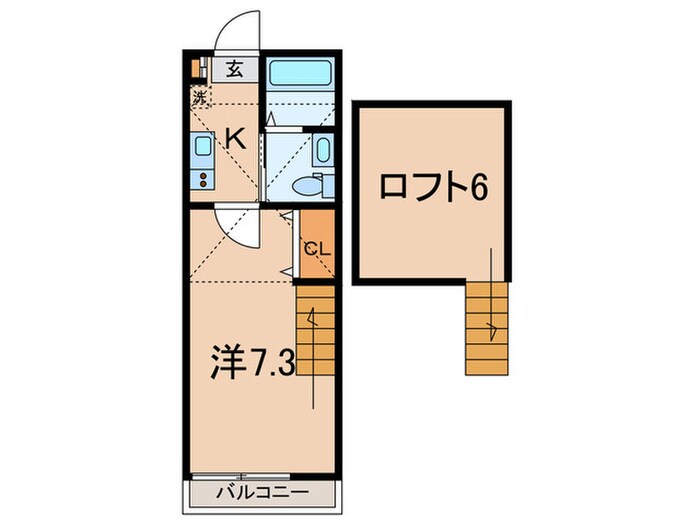 アリビオ武蔵新城の物件間取画像