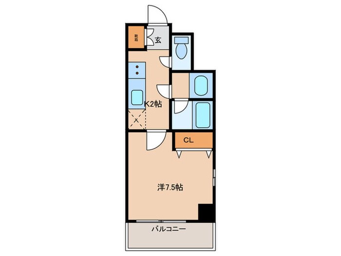 リヴシティ田町（301）の物件間取画像