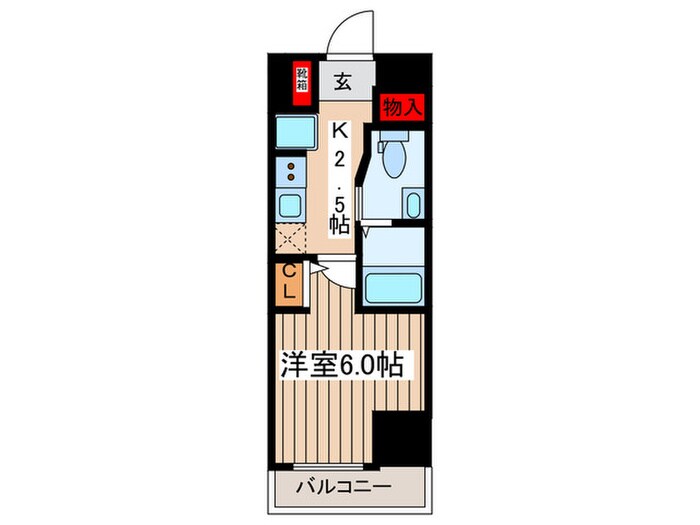 ﾏｰﾛ西川口ﾙﾈｻﾝｽｺｰﾄ(904)の物件間取画像